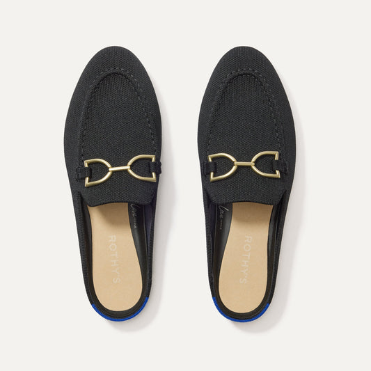 The Double Bit Loafer Mule in Black | Rothys Women