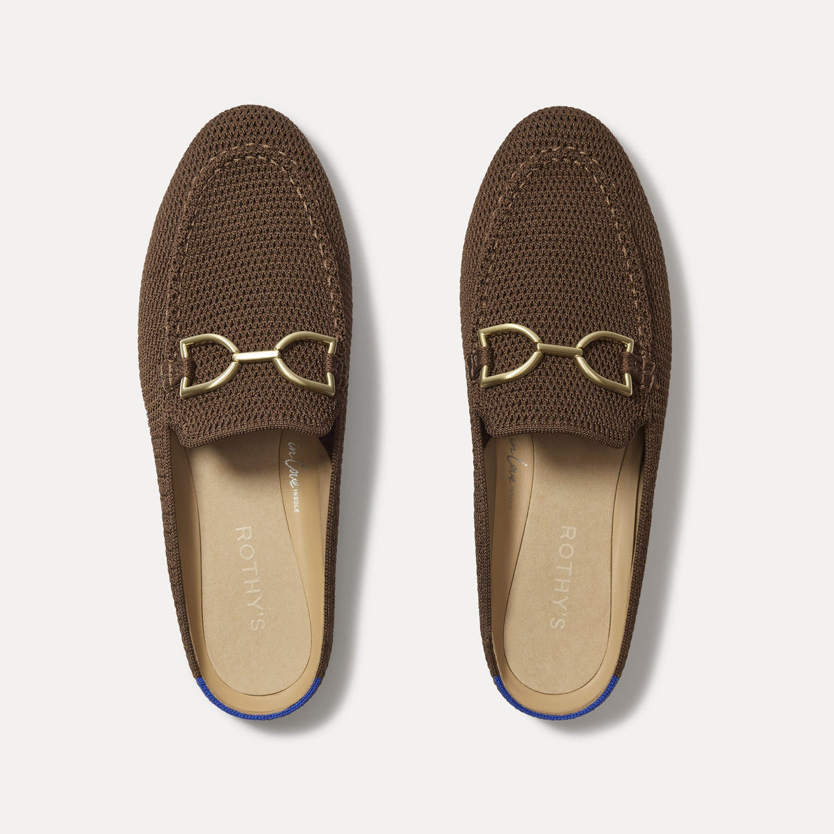 The Double Bit Loafer Mule in Cinnamon Raffia-Knit | Rothys Women