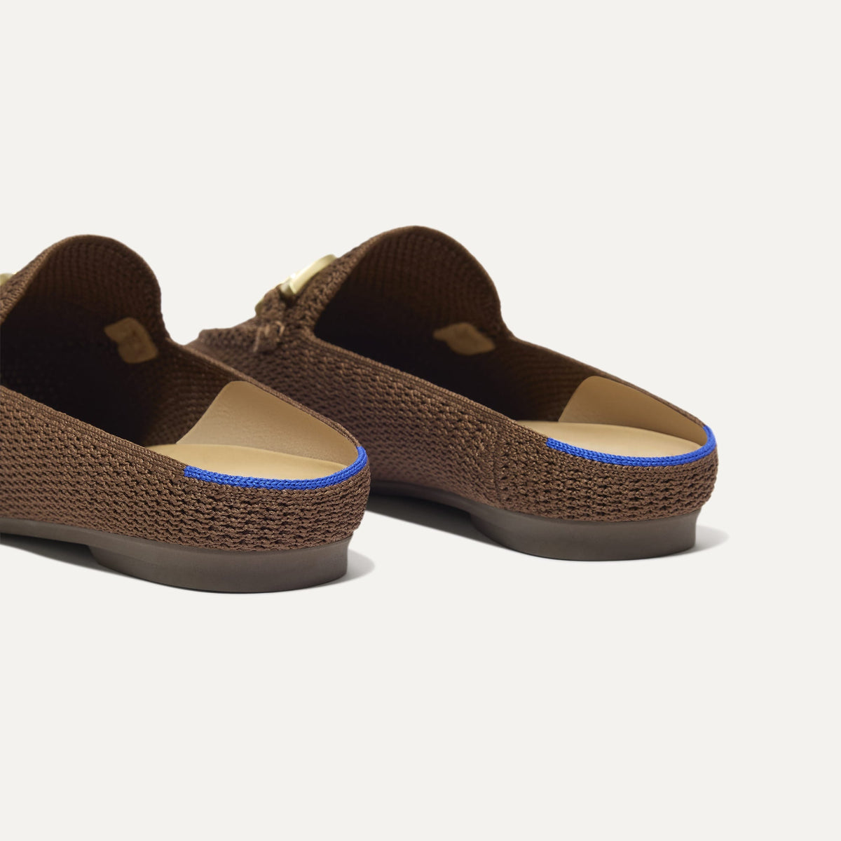 The Double Bit Loafer Mule in Cinnamon Raffia-Knit | Rothys Women