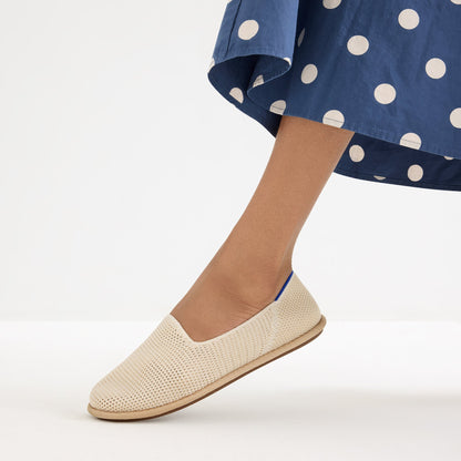 Women's Cruiser Loafer in White Raffia-Knit | Rothys Women|Men