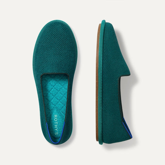 Women's ReVelvet™ Cruiser Loafer in ReVelvet™ Everglade | Rothys Women|Men