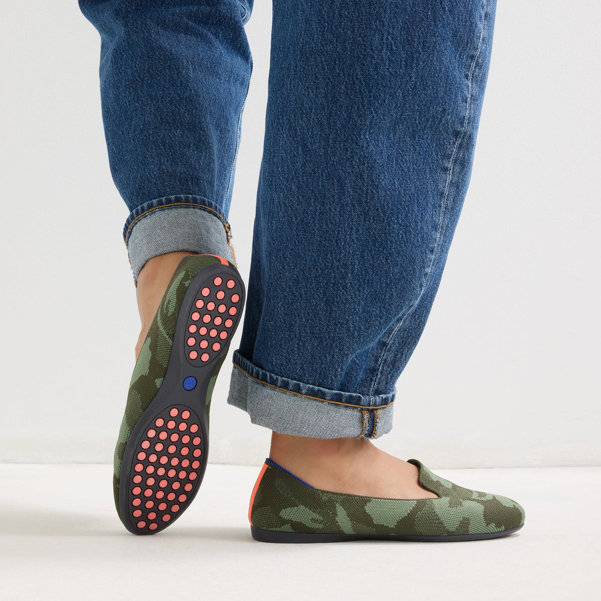 Women's Daily Loafer in Green Camo | Rothys Women|Men