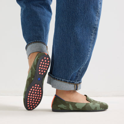 Women's Daily Loafer in Green Camo | Rothys Women|Men