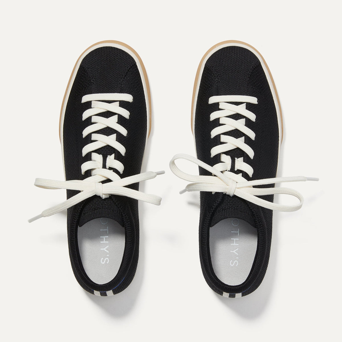 The Lace Up Sneaker in Black for Women | Rothys Women