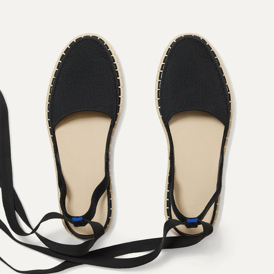 The D'Orsay Espadrille in Black | Rothys Women