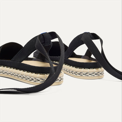 The D'Orsay Espadrille in Black | Rothys Women
