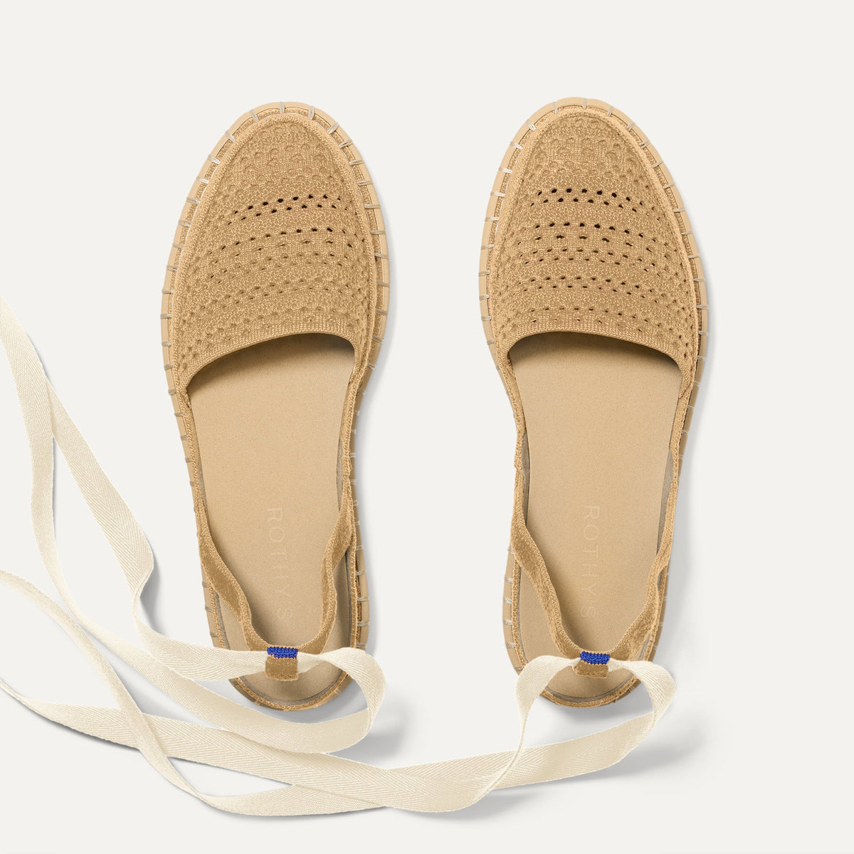 The D'Orsay Espadrille in Camel Crochet | Rothys Women