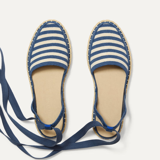 The D'Orsay Espadrille in Deep Sea Stripe | Rothys Women