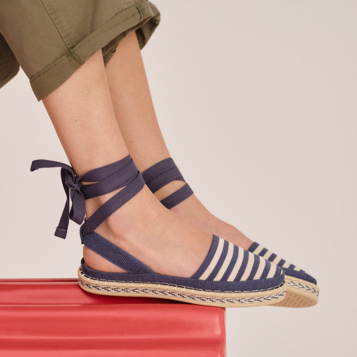 The D'Orsay Espadrille in Deep Sea Stripe | Rothys Women