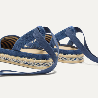 The D'Orsay Espadrille in Deep Sea Stripe | Rothys Women