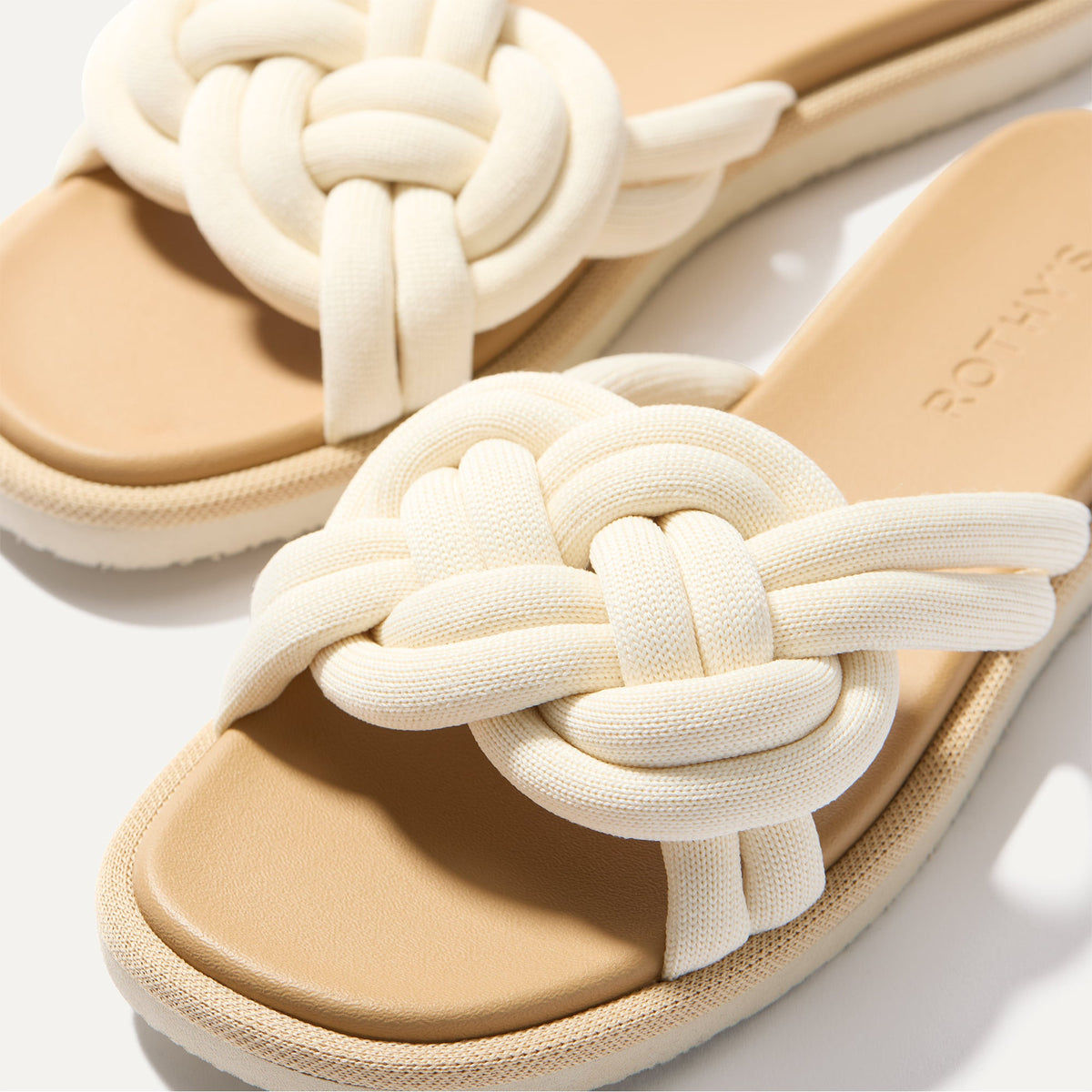 The Summer Sandal in White Sand | Rothys Women