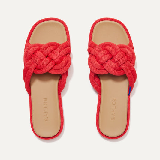 The Summer Sandal in Red Hot | Rothys Women