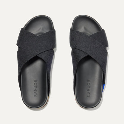 The Weekend Slide in Black | Rothys Women