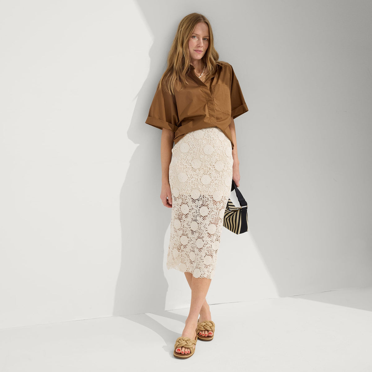 The Summer Sandal in Golden Sun | Rothys Women