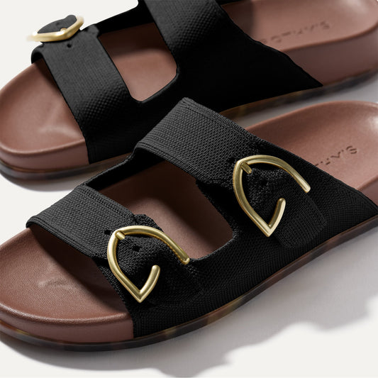 The Buckle Slide in Black | Rothys Women
