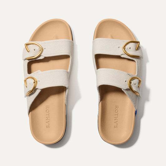 The Buckle Slide in Sea Salt | Rothys Women