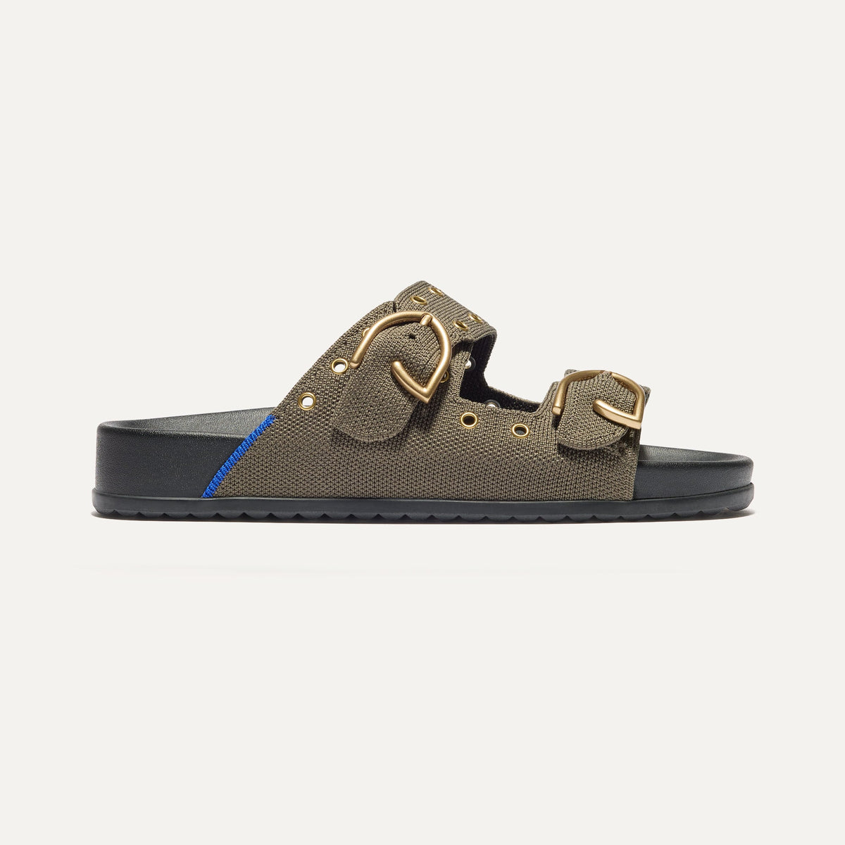 The Buckle Slide in Eyelet Safari | Rothys Women