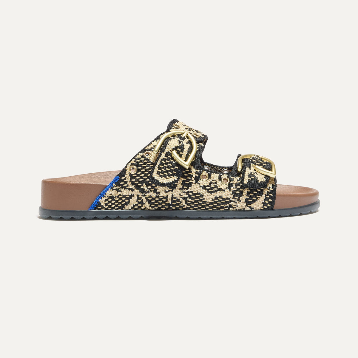 The Buckle Slide in Eyelet Bouquet | Rothys Women