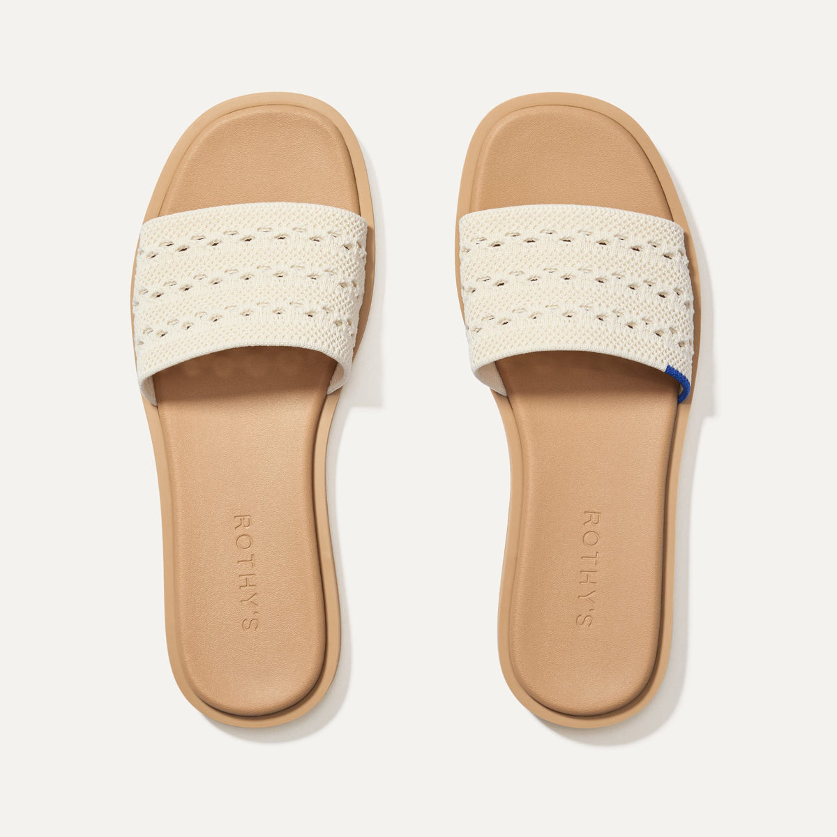 The Slide Sandal in Sandy Crochet | Rothys Women