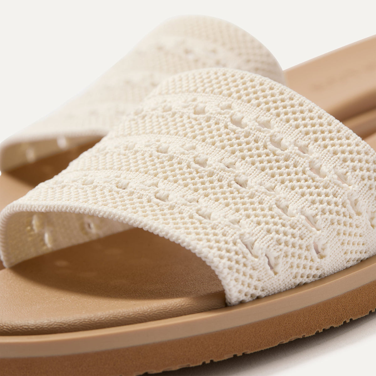 The Slide Sandal in Sandy Crochet | Rothys Women