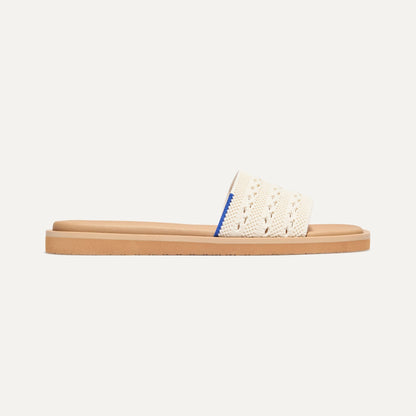 The Slide Sandal in Sandy Crochet | Rothys Women
