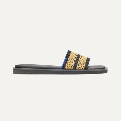 The Slide Sandal in Gilded Crochet | Rothys Women