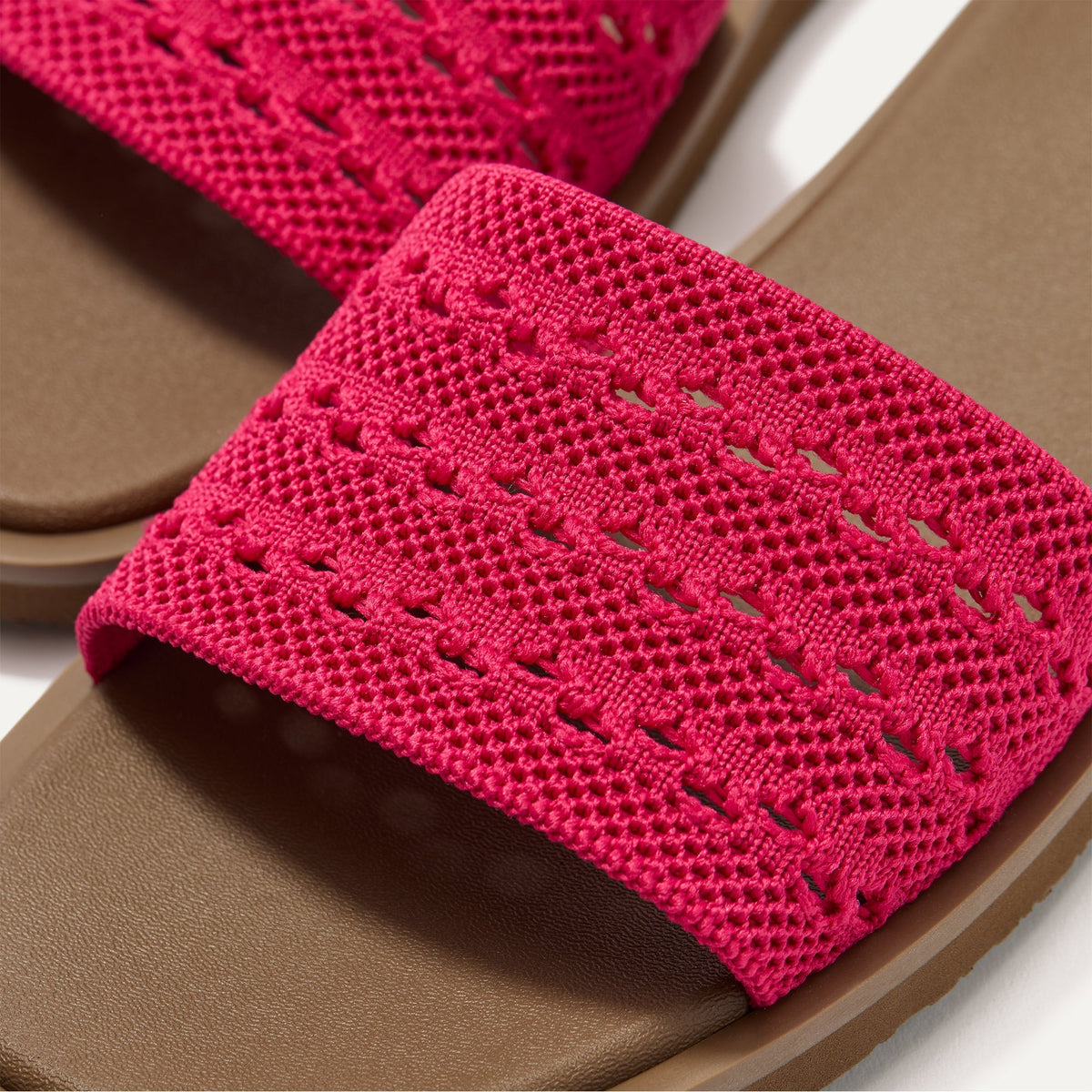 The Slide Sandal in Rouge Crochet | Rothys Women