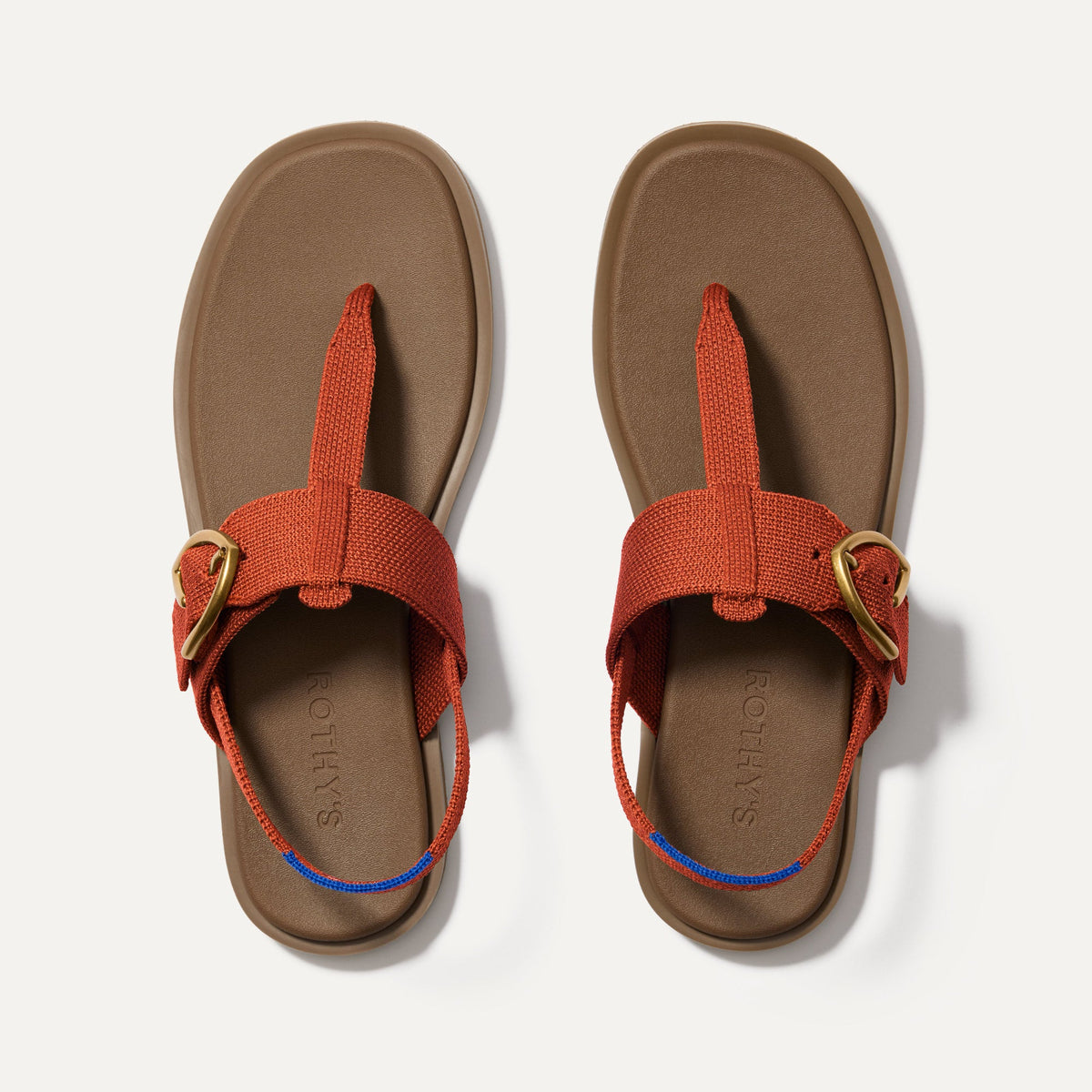 The T-Strap Sandal in Brick | Rothys Women