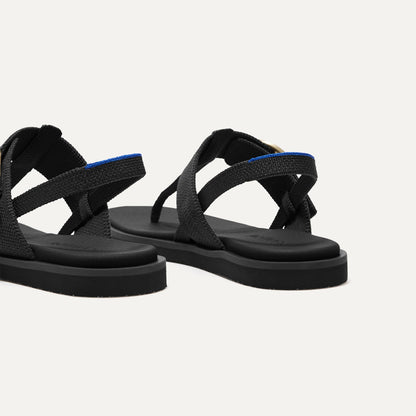 The T-Strap Sandal in Black | Rothys Women