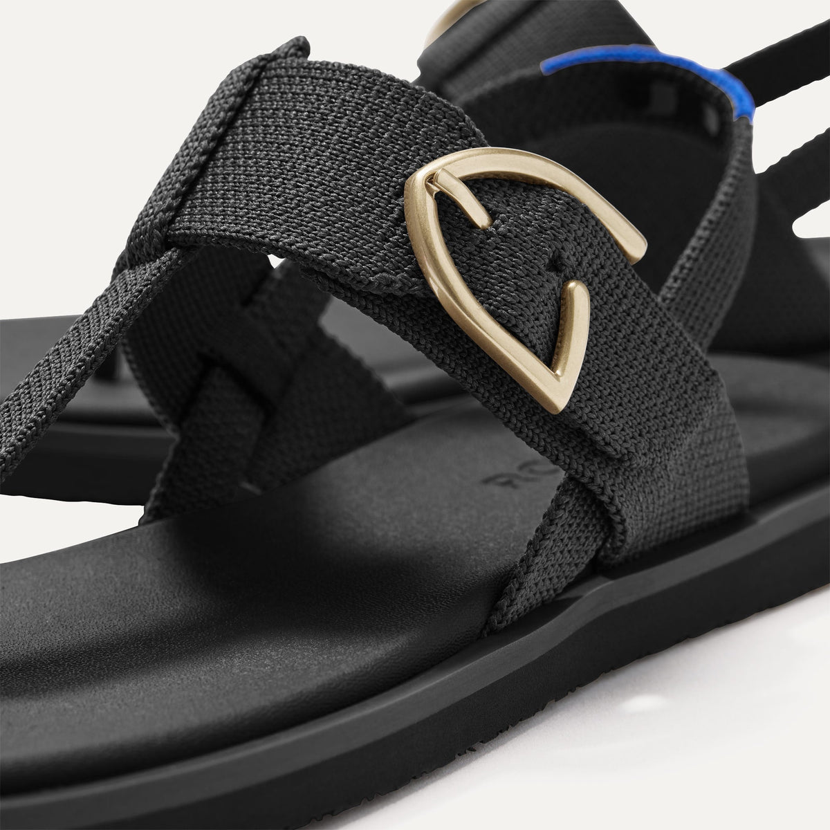 The T-Strap Sandal in Black | Rothys Women