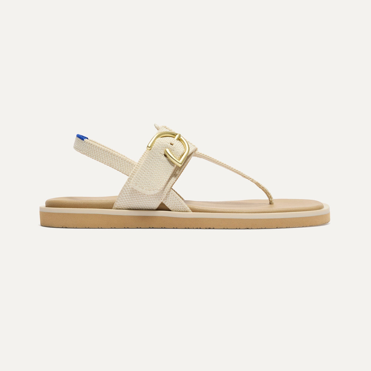 The T-Strap Sandal in Cream Puff | Rothys Women