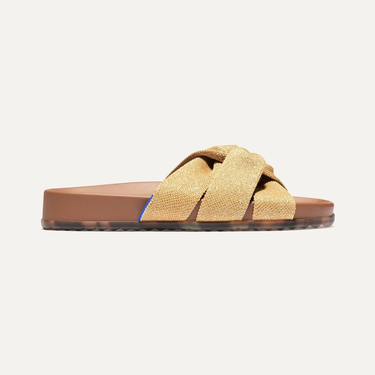 The Twist Slide in Metallic Golden Sun | Rothys Women
