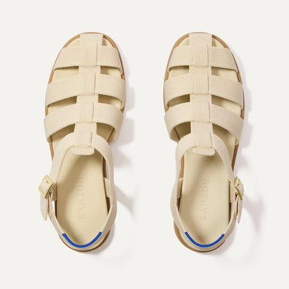 The Fisherman Sandal in Coconut | Rothys Women