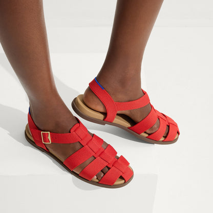 The Fisherman Sandal in Scarlet | Rothys Women