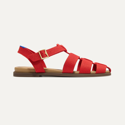 The Fisherman Sandal in Scarlet | Rothys Women