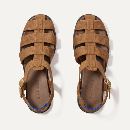 The Fisherman Sandal in Pecan | Rothys Women