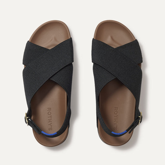 Women's Weekend Sandal in Black | Rothys Women