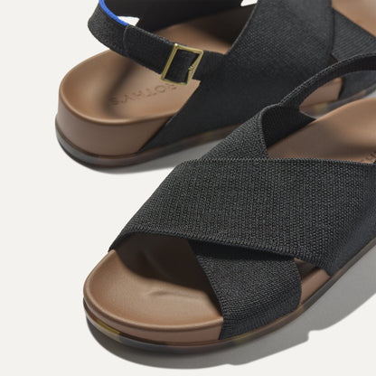 Women's Weekend Sandal in Black | Rothys Women
