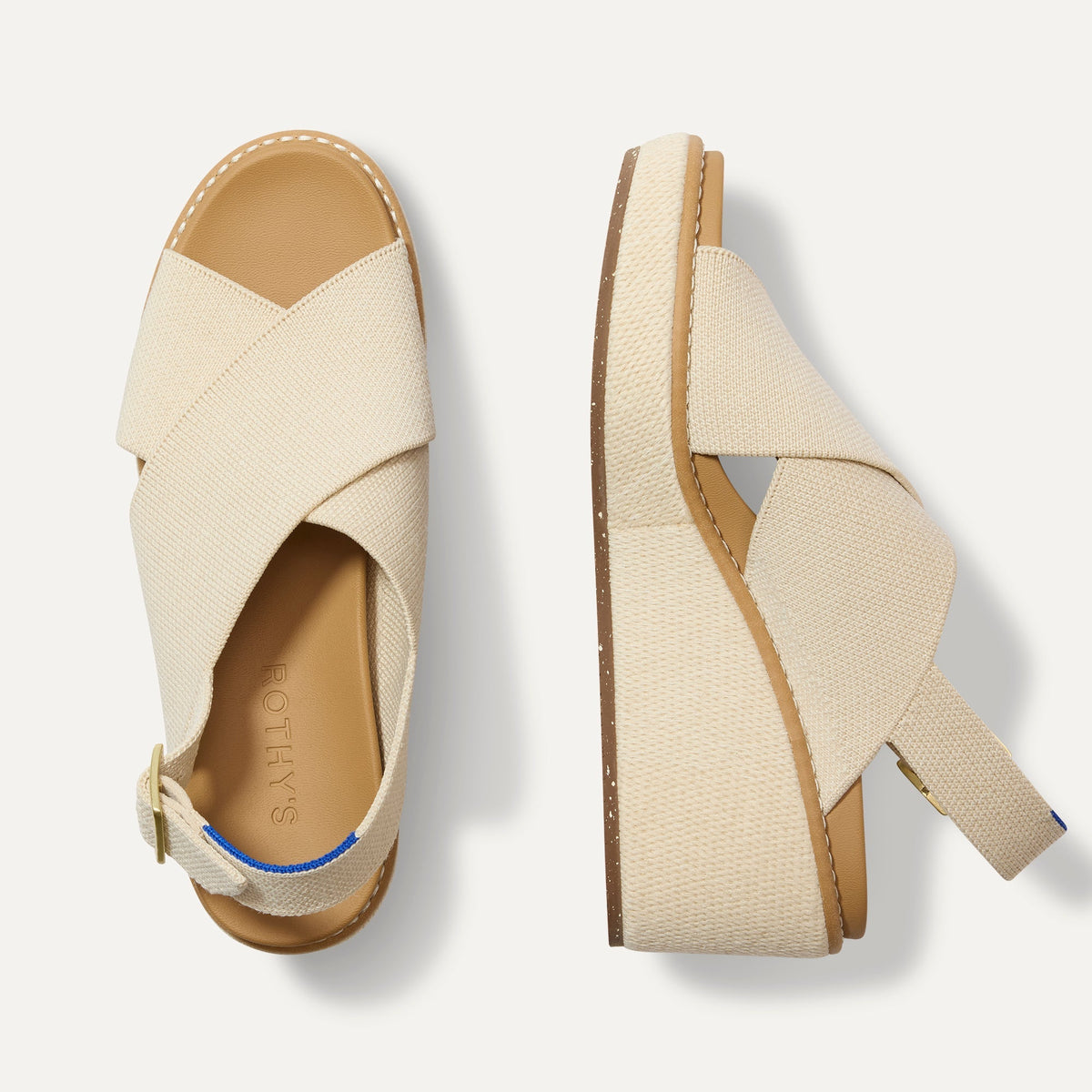 The Wedge in White Sand | Rothys Women