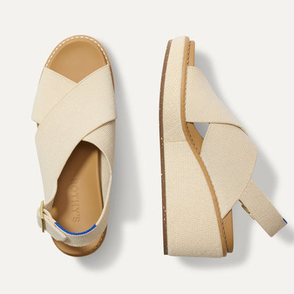 The Wedge in White Sand | Rothys Women