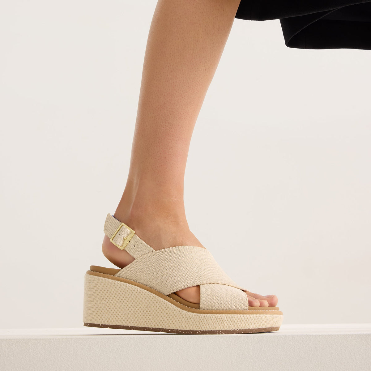 The Wedge in White Sand | Rothys Women