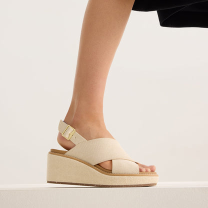 The Wedge in White Sand | Rothys Women