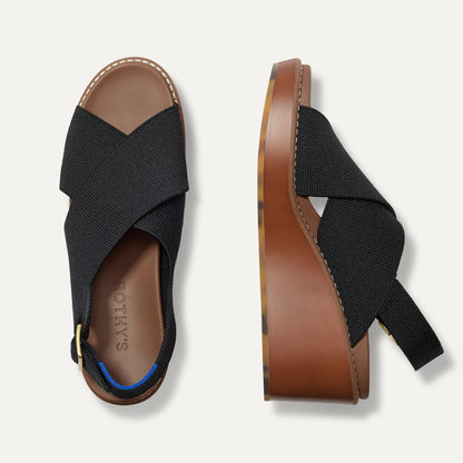 The Wedge in Black | Rothys Women