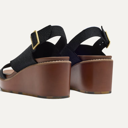 The Wedge in Black | Rothys Women