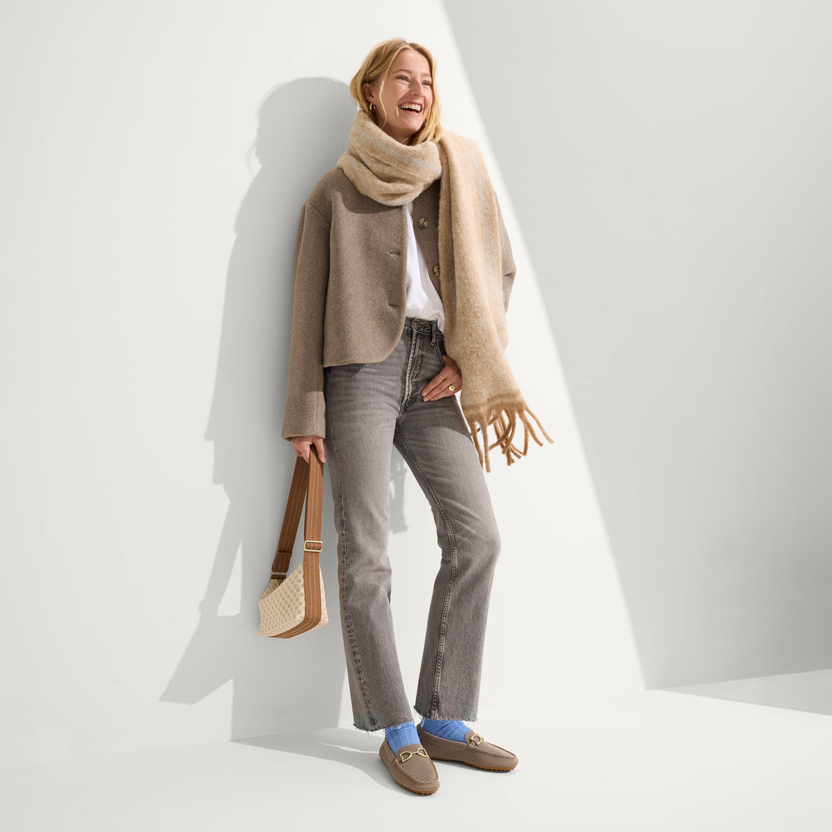 The Casual Crossbody in Vanilla Wafer | Rothys Women|Bags