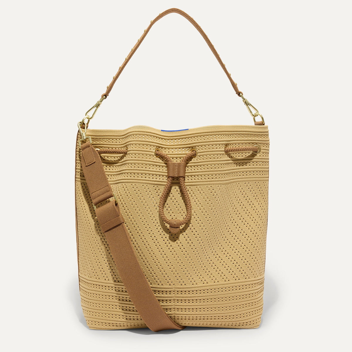 The Cinch Bucket Bag in Brown Butter Crochet | Rothys Women|Bags