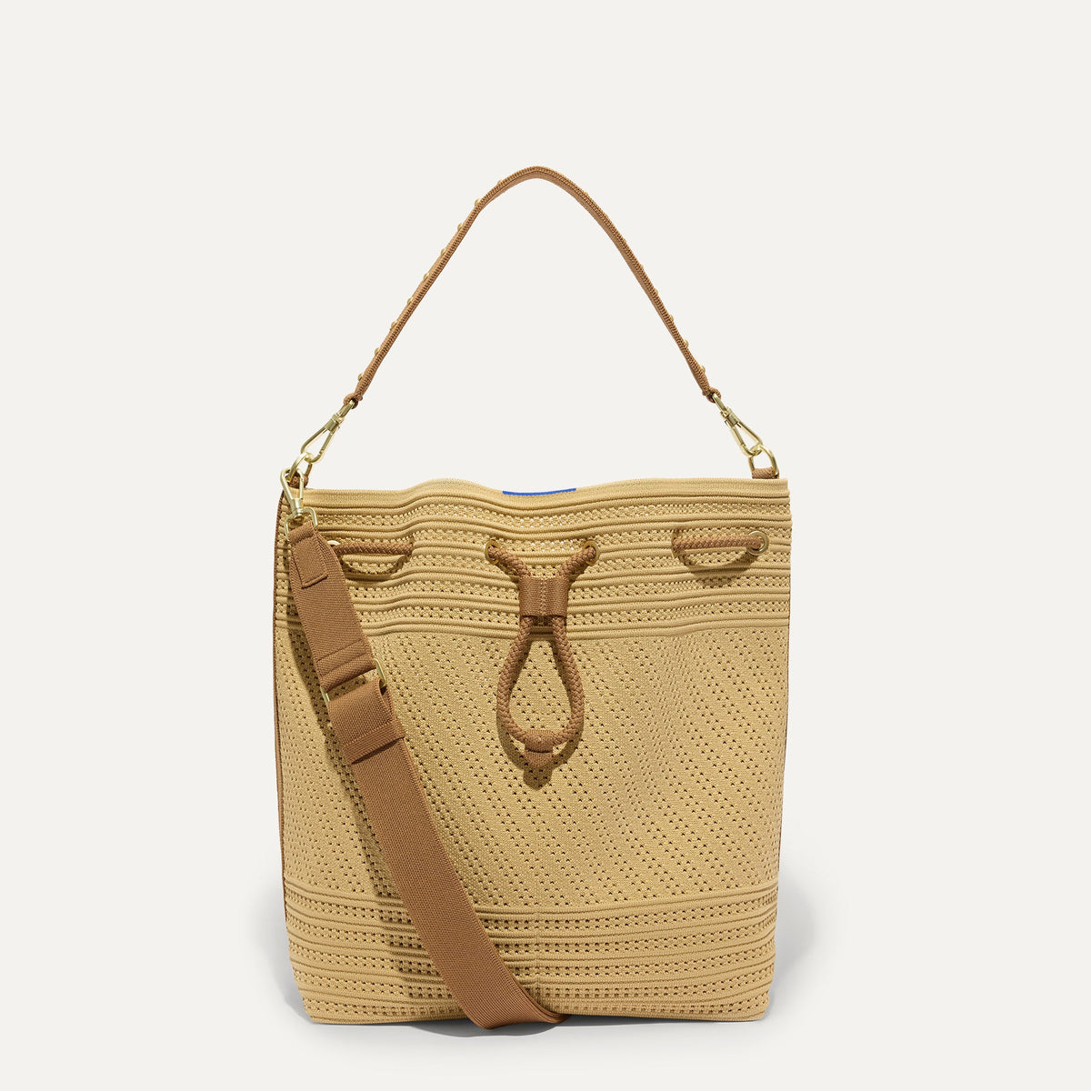 The Cinch Bucket Bag in Brown Butter Crochet | Rothys Women|Bags