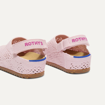 The Kids Clog in Pink Crochet | Rothys Women|Kids|New