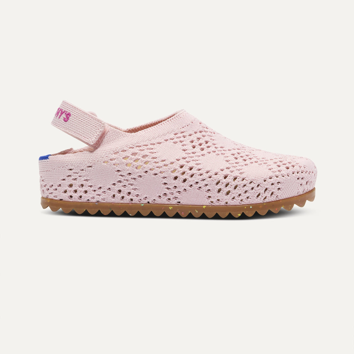 The Kids Clog in Pink Crochet | Rothys Women|Kids|New