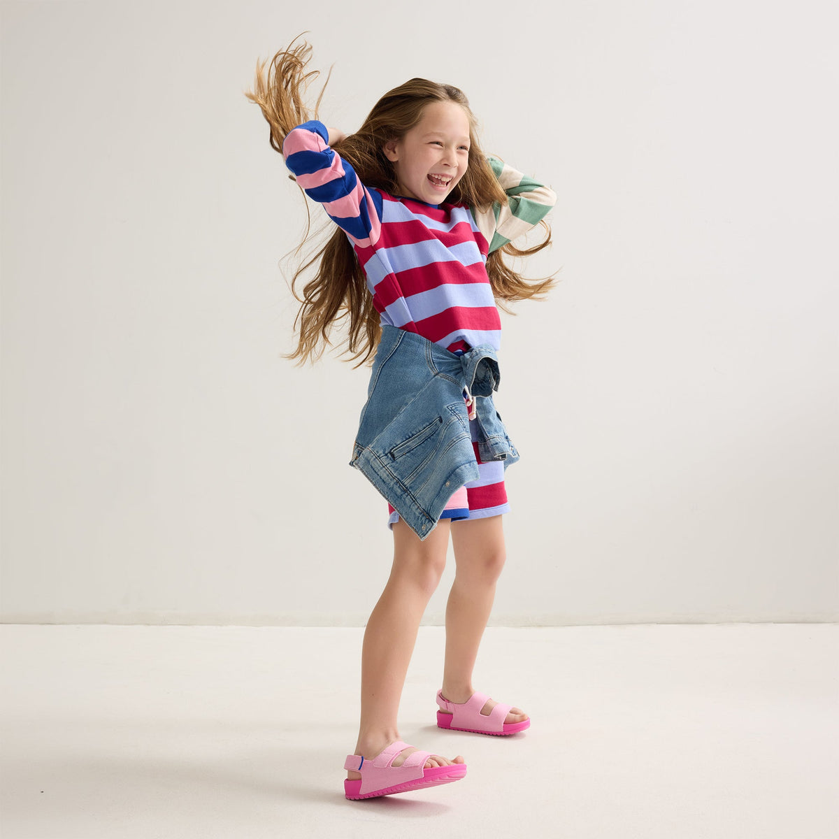 The Kids Double Strap Sandal in Tutu | Rothys Women|Kids|New